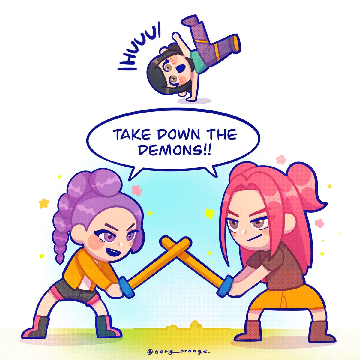 Girls in Tomodachi life~
#kpopdemonhunters #huntrix