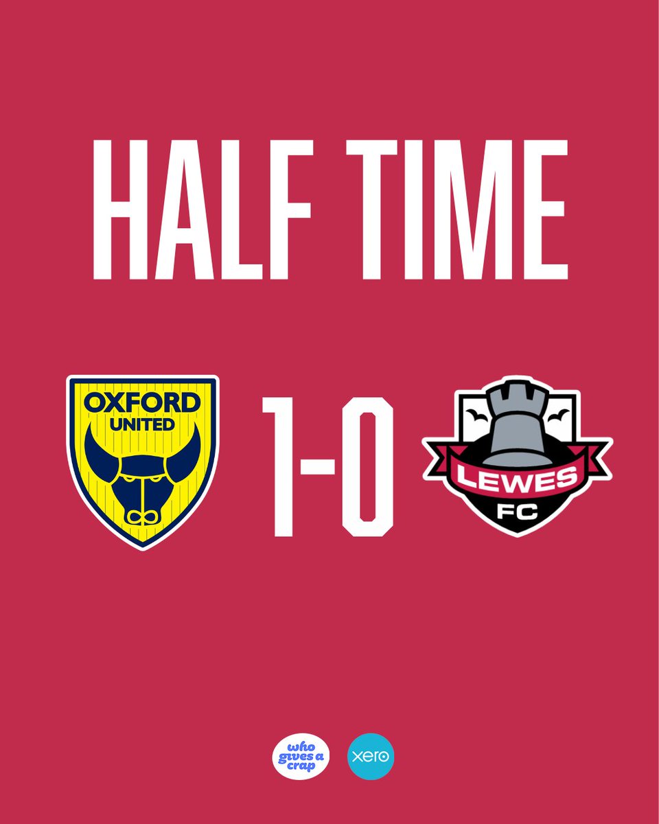 LewesFCWomen's tweet image. Narrowly behind at the halfway point. 

Let's have a strong second half 👊

#COYR🔴⚫️
