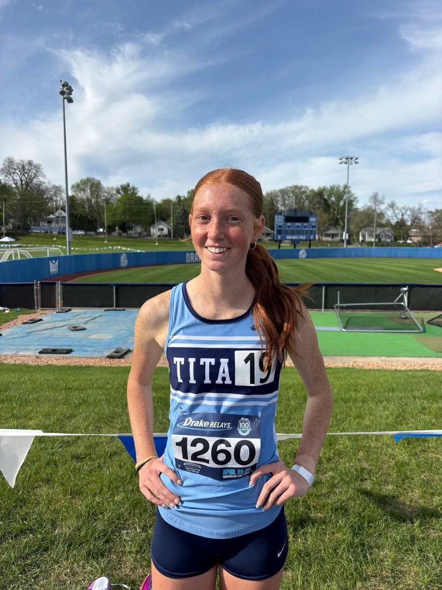 TitanGirlsTrack's tweet photo. Madelyn Hoss set a new PR in the 1500 at Drake Relays with a time of 4:44.30!  It was an amazing performance from an amazing runner! https://t.co/q6sLvIo1fy