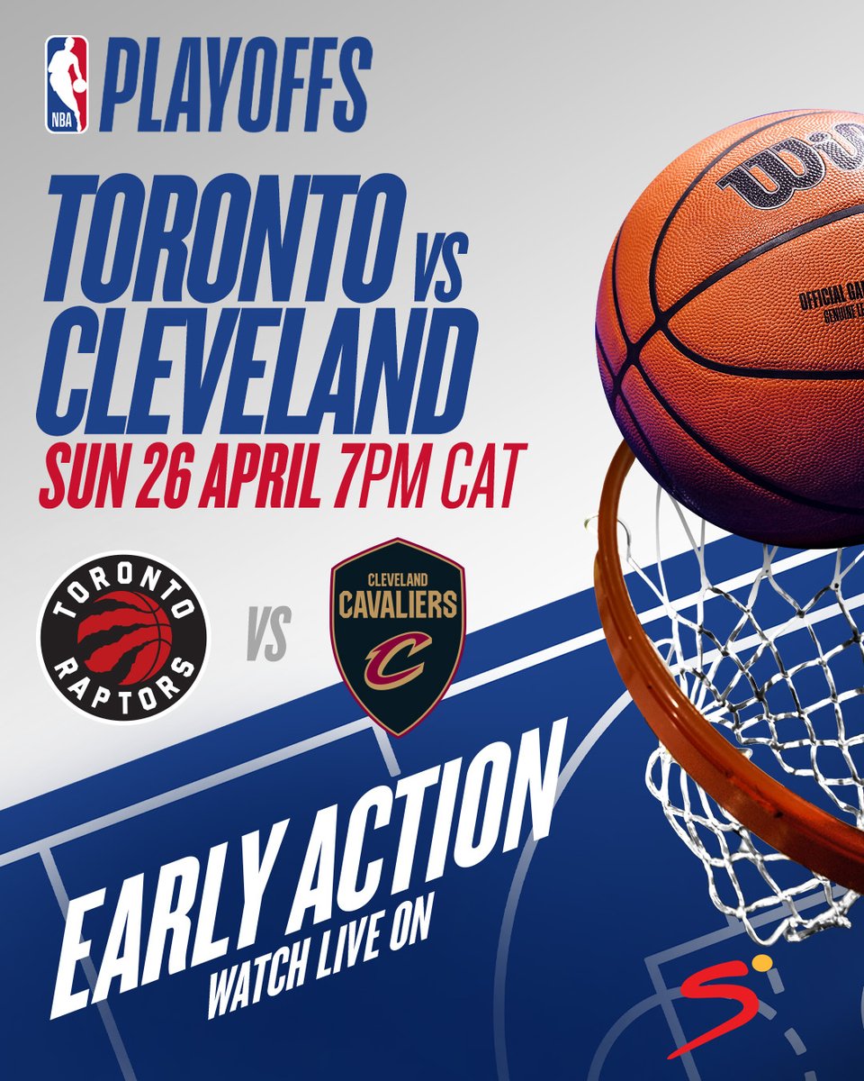 SuperSportTV's tweet photo. Can the Toronto Raptors tie it up? 🤔

Game Four is 𝐋𝐈𝐕𝐄 on SuperSport from 19:00 (CAT) 📺🏀

#SSBasketball | #SSNBA | #NBA https://t.co/ODnlbG2nlX