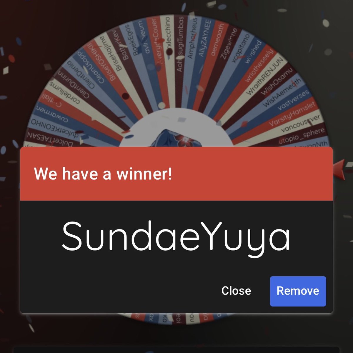 Shin_Chosen's tweet photo. once again thank you so much for everyone’s participation in our giveaway~

without further ado, allow meicake to announce the winner!

congratulations to 🥁🥁🥁

@SundaeYuya AND @unanyaha !!!

please claim your spot before 9.15 PM UTC+7 through meicake’s DM ≽^• ˕ • ྀི≼ https://t.co/ukT1Lq1Xkn