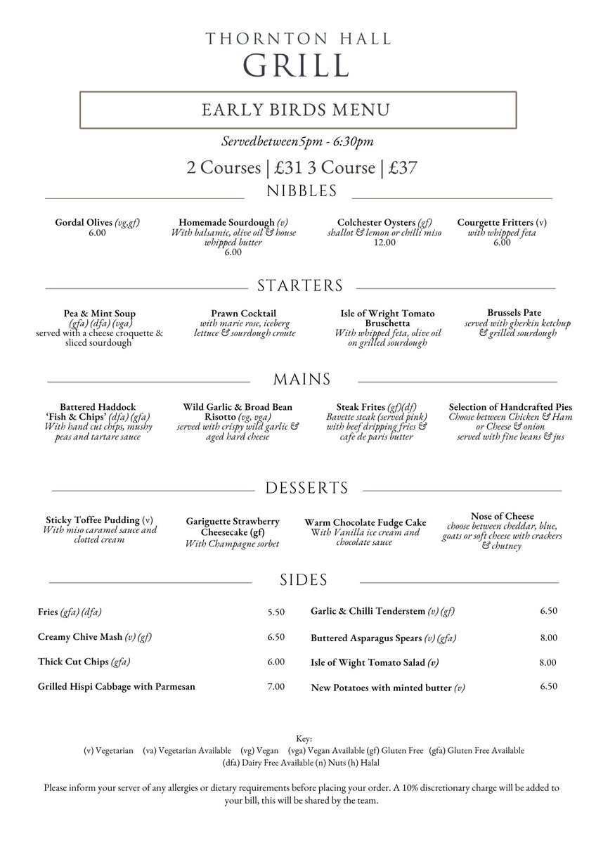 thornton_hall's tweet image. Have you seen our early bird offer? 🤩

Come along and enjoy our delicious food, at incredible prices! You can book a table online now at- thorntonhallhotel.com/dine/book-a-ta… 

 #EatLocal #GourmetFood #DinnerDeals #GrillMenu #FoodieSpecials #BookATable #DeliciousDining