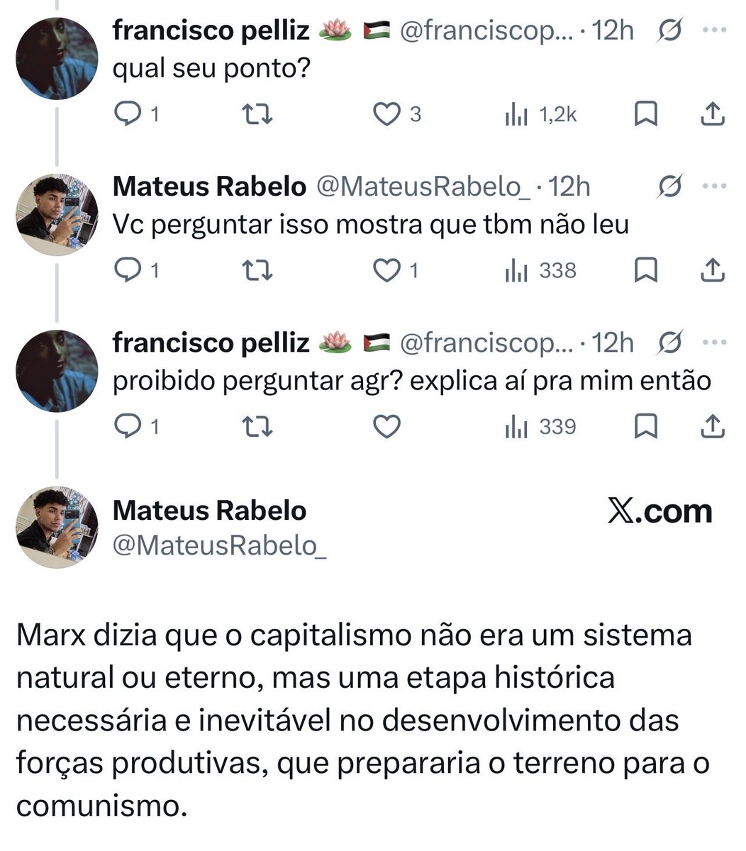 “marx dizia..”

quando o cabra mete essa pode ter toda a certeza do mundo que o marx NUNCA disse nada disso