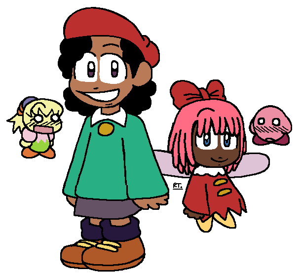 CapitaoReneT's tweet image. Adeleine and Ribbon if the we're BLACK ✨✨
(i hope you guys like it)
#AdoTiff #KiRibbon #Kirby