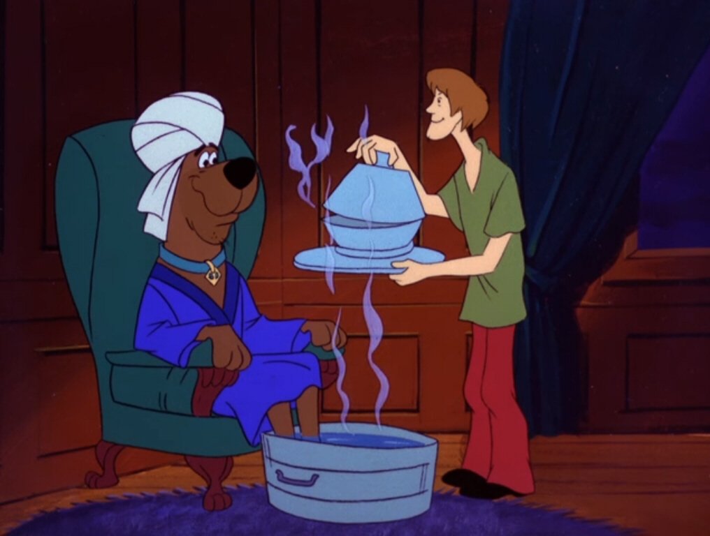 WendyLovesJesus's tweet image. Well, my gracious—it's #NationalLittlePamperedDogDay! 🐩🎀💋

The 4 Stages of Pampering Your Pooch—According to #ScoobyDoo:

1) A nice relaxing steam!
2) Followed by a warm bath!
3) A tasty little snack!
4) And finally, being served dinner in front of the TV! Shhh! Scooby's on!