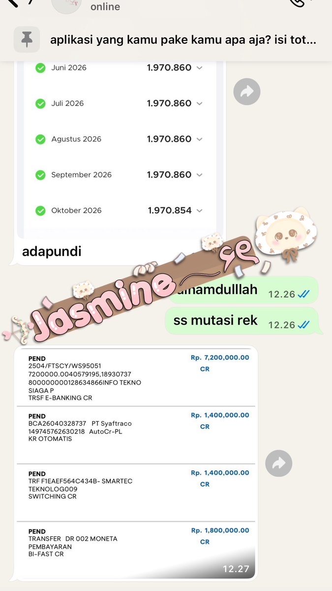 jokipinjolmine's tweet image. Selamat malam lagi marak nih data fake atau ktp fake, itu udh jelas penipuan, kalau kamu punya tagihan spaylater,akulaku pinjol lainnya, sini chat aku, aku bantu lunasin free konsultasi!!
Jangan sampe kamu tertipu! #zonauang #zonajajan #pinjol #jokipinjol
