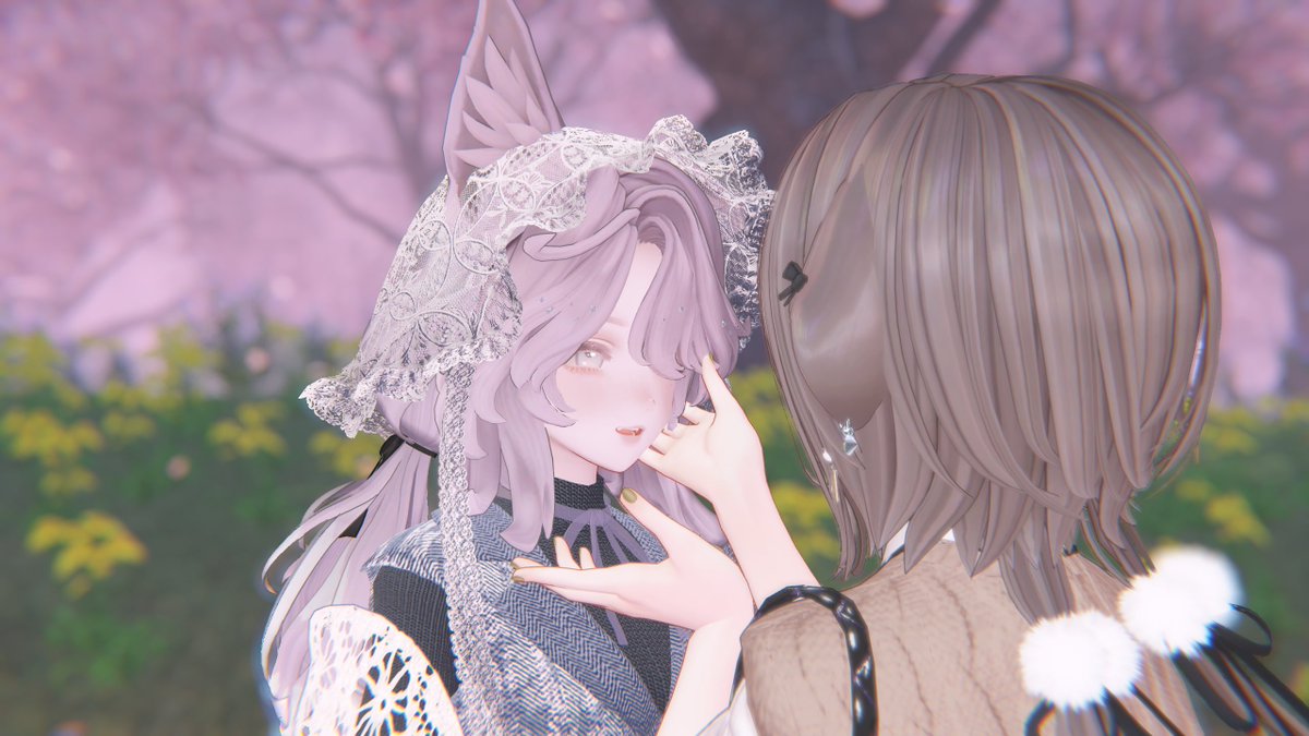 Kahlua_MilkVR's tweet photo. わかさんと！！！
久々に会えて嬉しかった！！✧*｡٩(ˊωˋ*)و✧*｡
わかさんのマリシアちゃん見てお迎えしたいと思ったの��改変まだまだ途中だけど見せれて満足！☺️✨
桜のワールドが良く似合っててやっぱり素敵だった🌸
これでまたお仕事頑張れる〜！𐔌՞ ܸ.ˬ.ܸ՞𐦯✨ https://t.co/Cm1hkZu88c