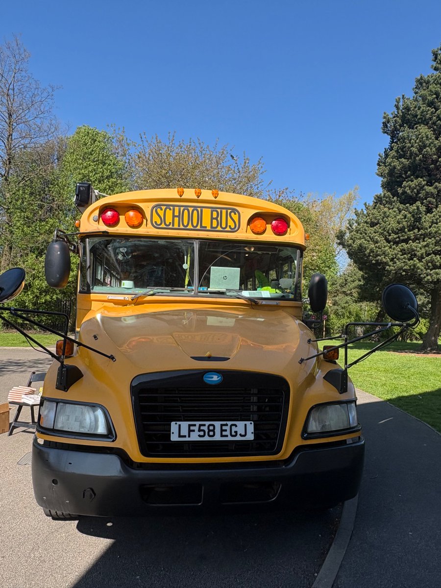 KyrstieStubbs's tweet photo. Fabulous visit from Bradford Stories Bus for our Nursery children x 💛 https://t.co/h4RKMe2ErG