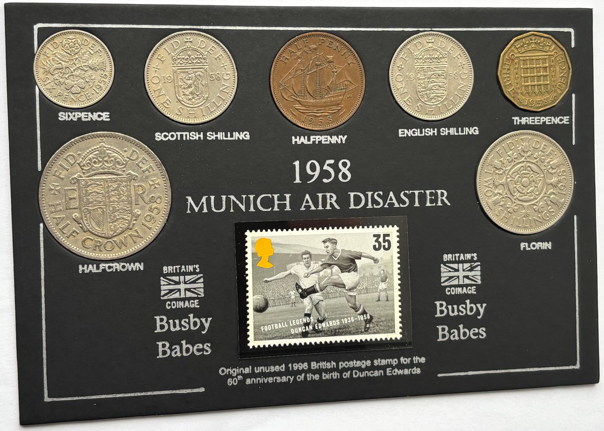 CoinGifts's tweet image. 26th April 1902:
Newton Heath were renamed Manchester United #OTD 124 years ago.

An Ideal Vintage Retro Birthday / Fathers Day Gift Idea for a #MUFC #ManUnited #ManUtd #ManU ❤️ Fan #MUNBRE #Carrick #Bruno #Cunha #Mbeumo #BusbyBabes #MattBusby #MOTD2

➡️ ow.ly/bvtl50Kq8pp