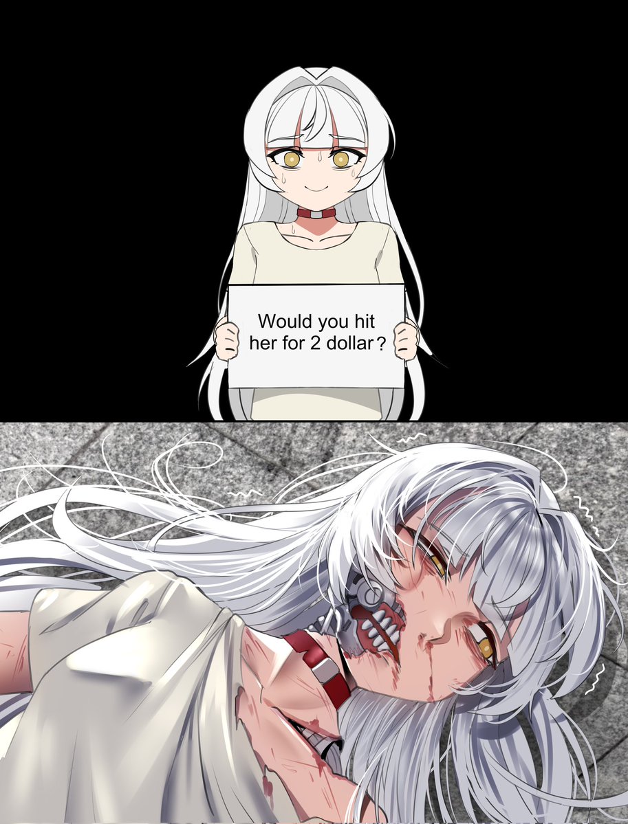 RD_49's tweet image. sorry bro need 2 dollars for a delicious hotdog 
#mecha #mechagirl #robot #robotgirl #artwork #illustration #originalcharacter #rkgk