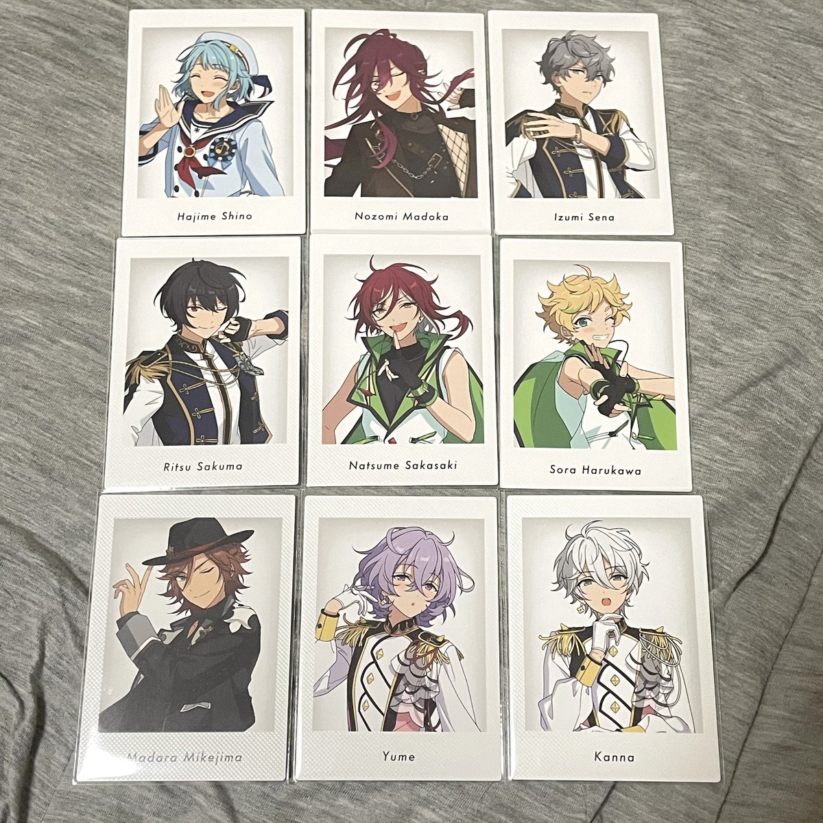l_O8a's tweet photo. 〈 交換 〉
あんスタ 10周年 特典 ぱしゃっつ

求 ▶︎ ニキ > 渉

譲 ▷ 北斗 真緒 英智 桃李 弓弦 千秋 翠 日和 茨 みか ひなた 燐音 HiMERU 敬人 維吹 創 望見 泉 凛月 夏目 宙 斑 ユメ カンナ

🍒郵送のみ,複数枚纏めて優先
🍒カンナくんのみ初期汚れ有

検索からでもお気軽にお声がけ下さい☺︎︎ https://t.co/BNGqfDNPU3