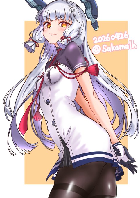 司令官、ま、今日も頑張りなさい、付き合ってあげるわ #艦これ版真剣お絵描き60分一本勝負_20260426