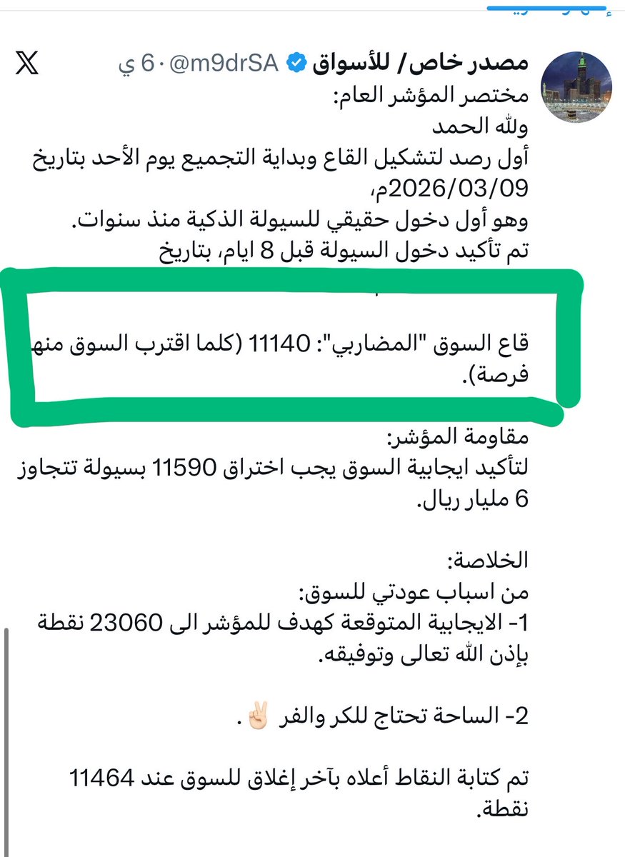 مصدر خاص/ للأسواق tweet media