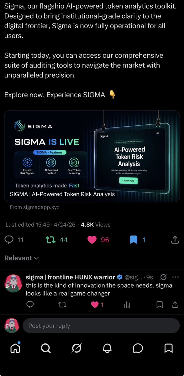 sigma | frontline HUNX warrior tweet media