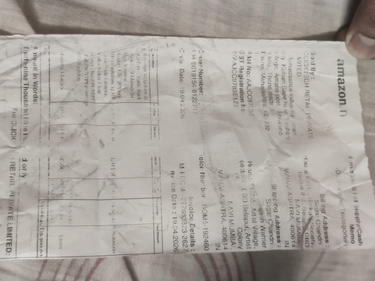 riMasterd's tweet photo. Order #404-9019154-8122717 for @RayBanMetaP  Wayfarer placed on 19th April for delivery on 20th. It showed Replacement available for 10 days (photo attached) alongside Open Box Policy (which I didn't go deep with) @amazonIN @samirkumar @AmitAgarwal @jagograhakjago Received Skyler https://t.co/wSmUaSBg1M