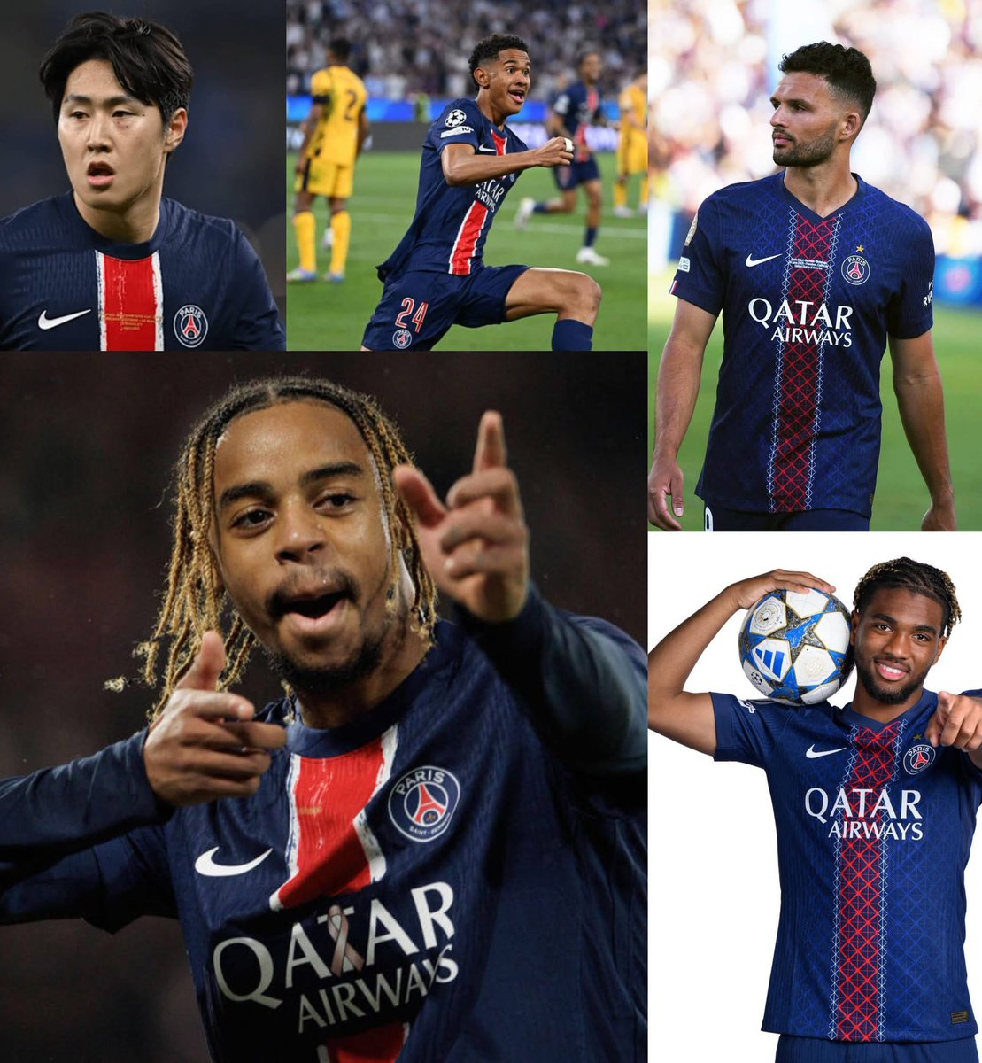 AAlmansuur's tweet photo. Psg bench                                  Bayern bench https://t.co/bXSQ8HN5VO