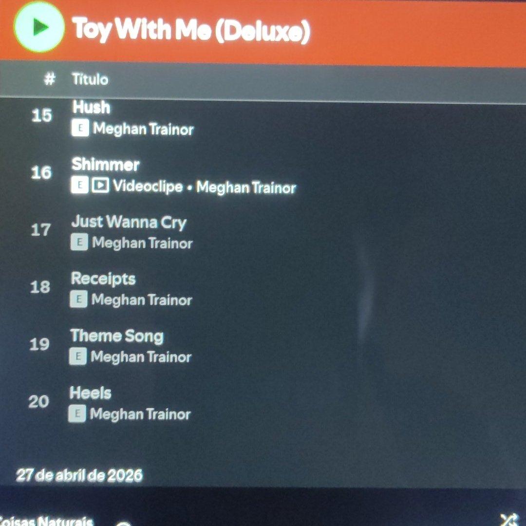 info Meghan Trainor 💖 TOY WITH ME OUÇA AGORA 💎 tweet media