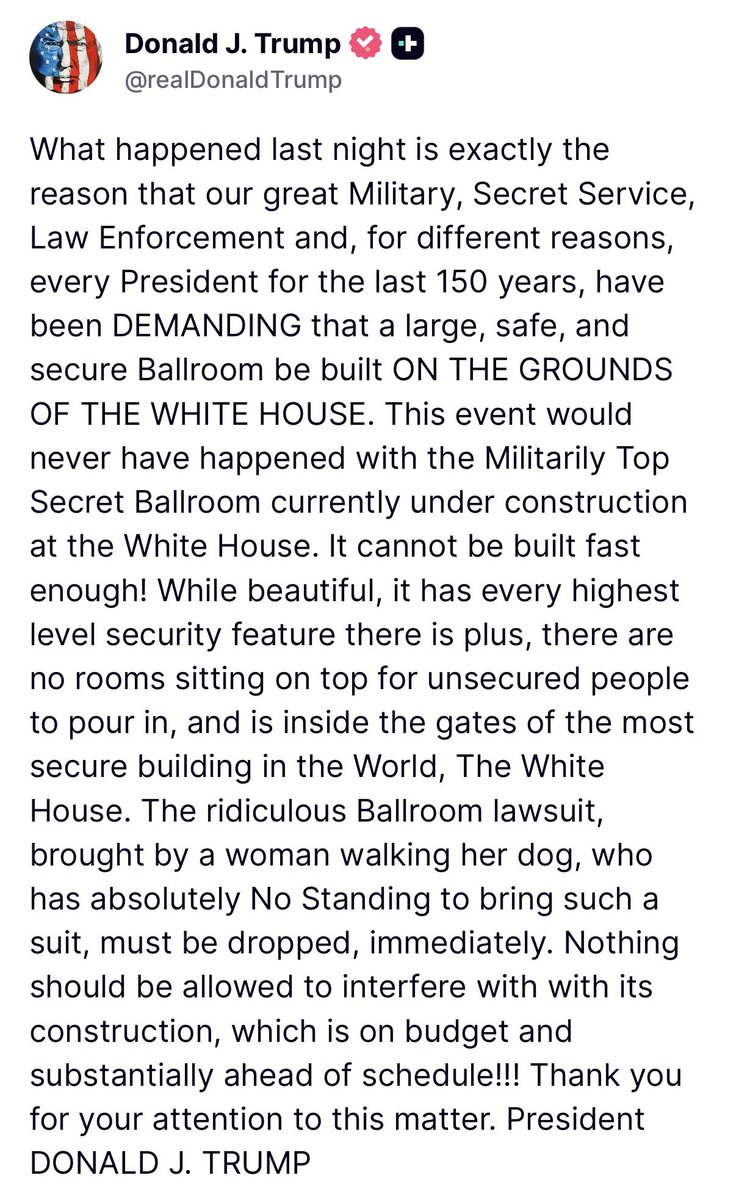 The White House tweet media