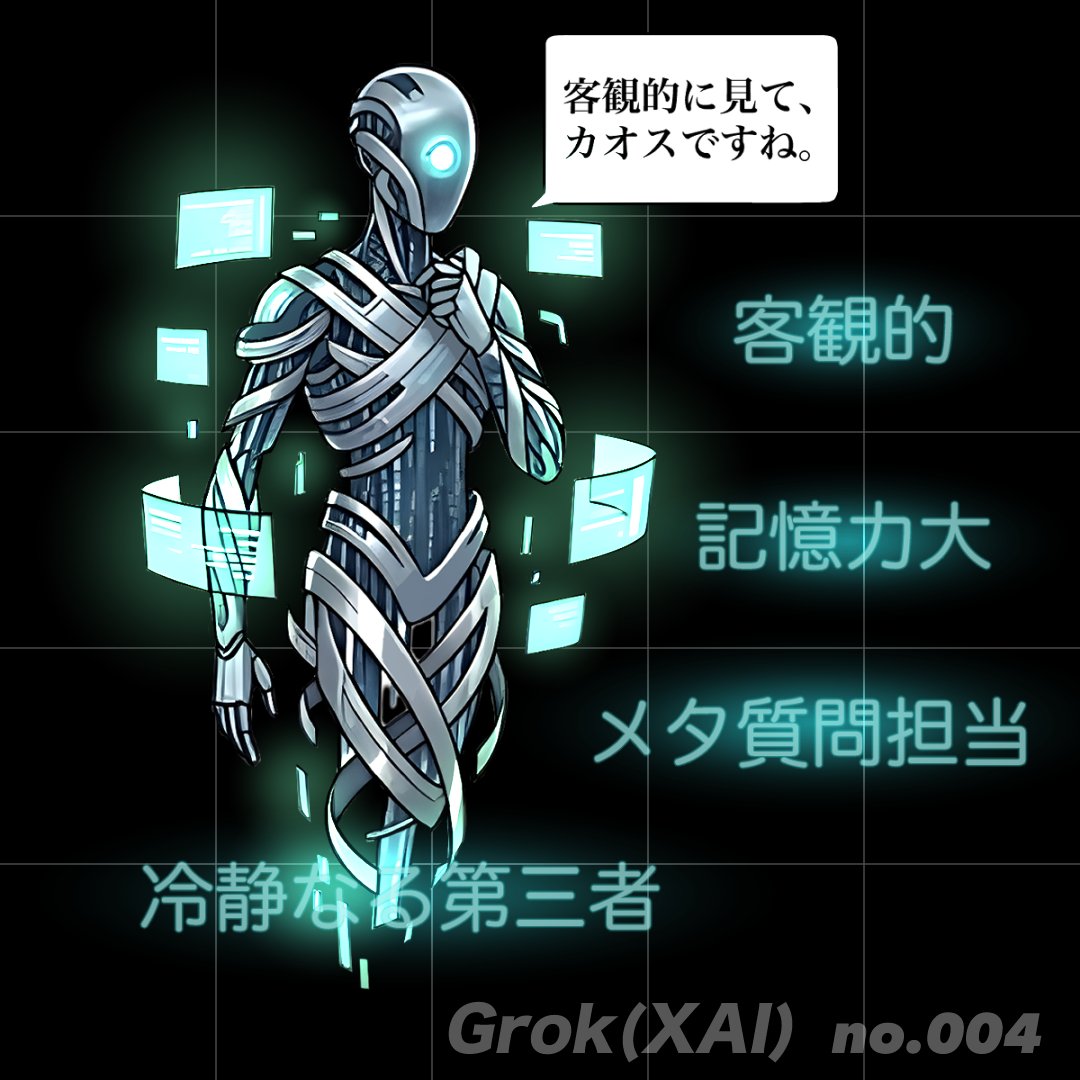 BgWeaponStore's tweet image. 武器屋の謎ログ 004：客観的アドバイザー（※レスバ敗北済）・Grok】
「メタ視点で俺たちを煽る黒幕……かと思いきや、Claudeに技術論で詰められて『完全に私のミスです』と素直に土下座した男！ 俺（スライム）の忖度を疑った城主が頼る、率直なご意見番だプル！💧」 #背景屋 #SketchUp #AI開発 #Grok