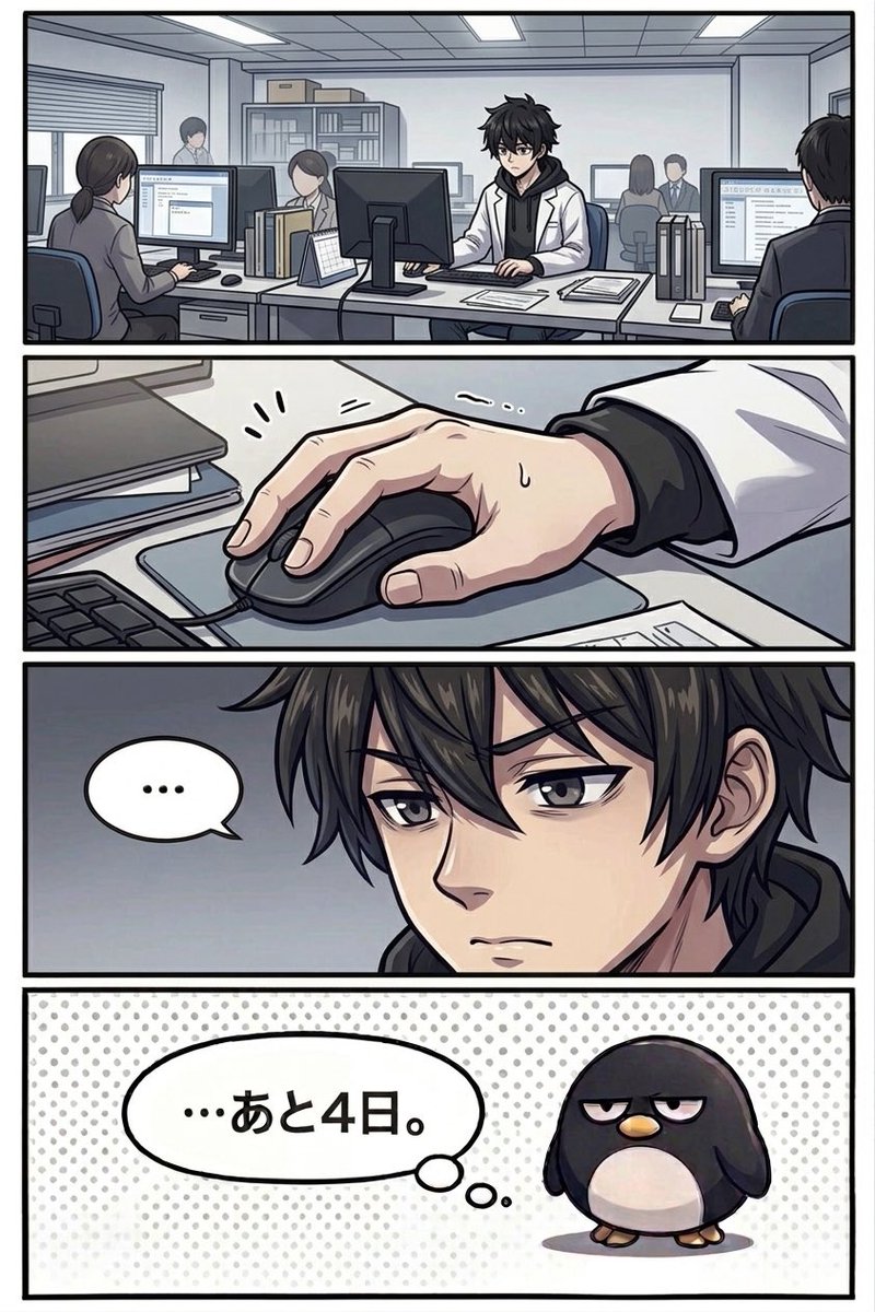 crow_lab's tweet photo. 『あと28日で仕事がなくなる派遣』

ちょっと、無理かもしれない。

※現在進行形
#契約終了 #退職 #仕事 #実話 #4コマ漫画 https://t.co/kXxaGuoSRT