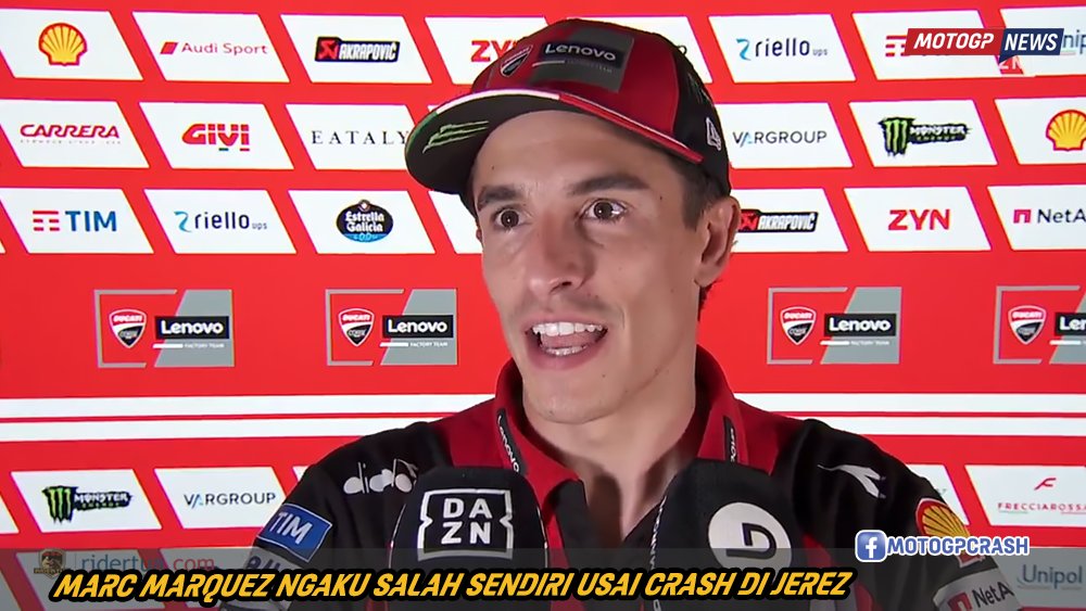 ridertua1's tweet photo. MARC MARQUEZ NGAKU SALAH SENDIRI USAI CRASH DI JEREZ 
"Maksud saya, tentu saja saya melakukan sesuatu yang berbeda karena saya terjatuh. Itu hanya sebuah kesalahan," tambahnya..👇  https://t.co/vyC1jhV595
#MotoGP #MM93 https://t.co/C3z5qkLdkq