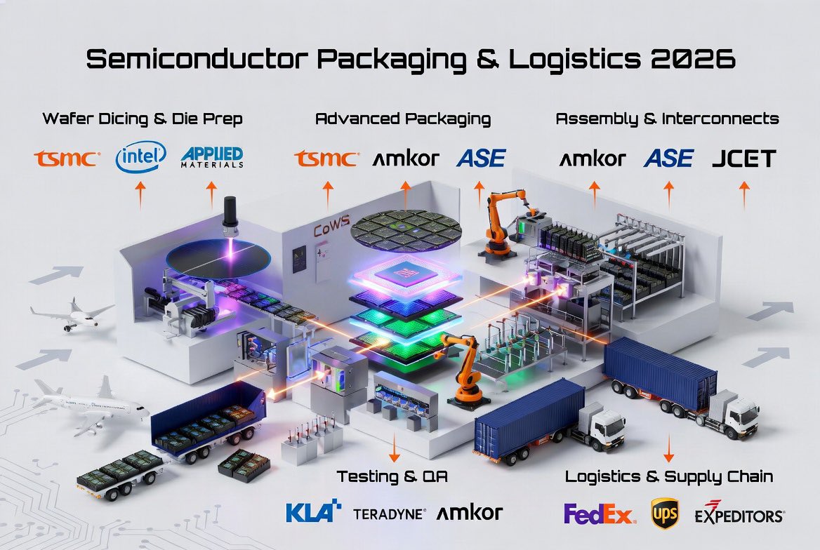 $AMKR is a critical piece of the $SOXX packaging and logistics supply ...