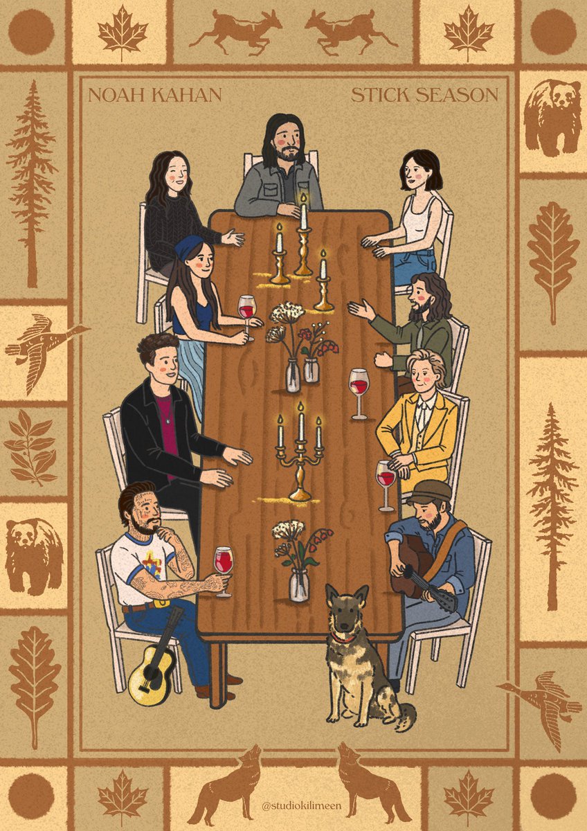 Worked on this super fun poster for Noah Kahan’s Stick Season 🍂 <a href="/NoahKahan/">Noah Kahan</a> 

Commissioned by oomf <a href="/ajaidoesnttweet/">A has entered the great divide 🐞</a>
