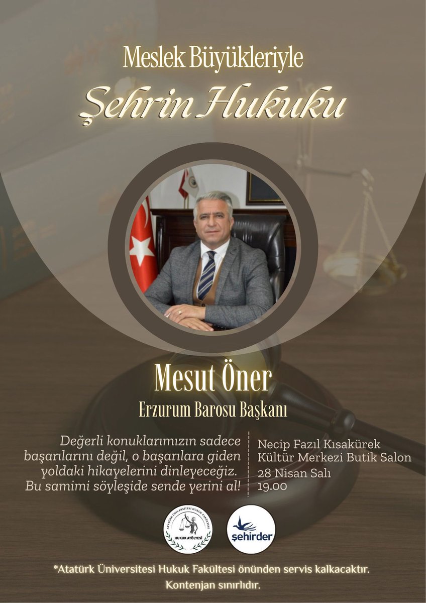 sehirder's tweet photo. Şehrin Hukuku isimli program serimiz devam ediyor . 

#hukuk #baro #erzurumspor 
#erzurum https://t.co/DvHShzSPIM