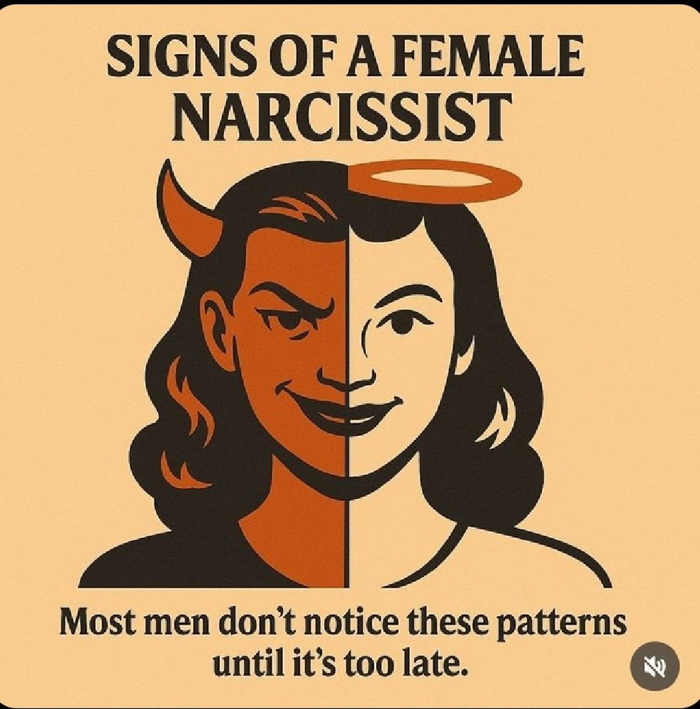 SIGNS OF A FEMALE NARCISSIST: 

(Most men don't notice their patterns until it's too late)

//Thread//