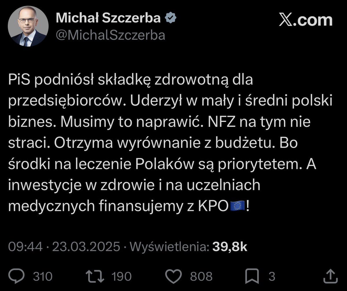 Tak, zbiórka jest fantastyczna, natomiast zadaniem elity politycznej Polski jest doprowadzenie, żeby nigdy nie była potrzebna, bo zdrowie i życie ludzi nie może zależeć od tego, czy ktoś ogoli dla nich głowę w Internecie.

A głodzenie ochrony zdrowia prowadzi właśnie do tego.