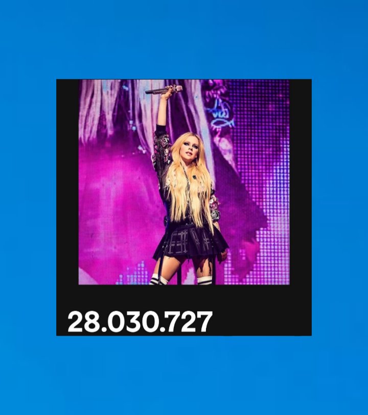 🏆| Avril Lavigne has passed 28 MILLION monthly listeners on Spotify for the first time.