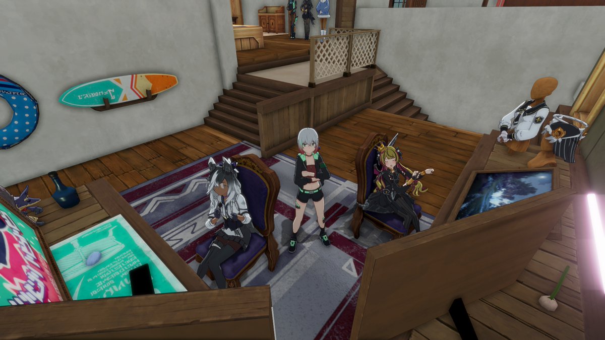 matuka_BP's tweet photo. みてみて、ゲーム部屋作ったよ。
同居人の分のデスクももちろんあります👀

ホームの中のお気に入り部分のひとつ、みんなも気が向いたら遊びにきてね。
#スタレゾ #スタレゾss #スタレゾハウジング https://t.co/xRrFTo8GXg