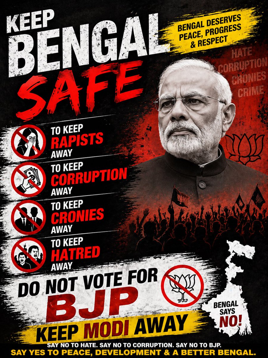 sammoosvi's tweet image. BengalElection  #ModiHataoDeshBachao #ModiFailed #ModiDisaster #BengalRejectModi #ThrowBJPinBayofBengal #ThrowBJPinGanga  #BJPSupportRapist
