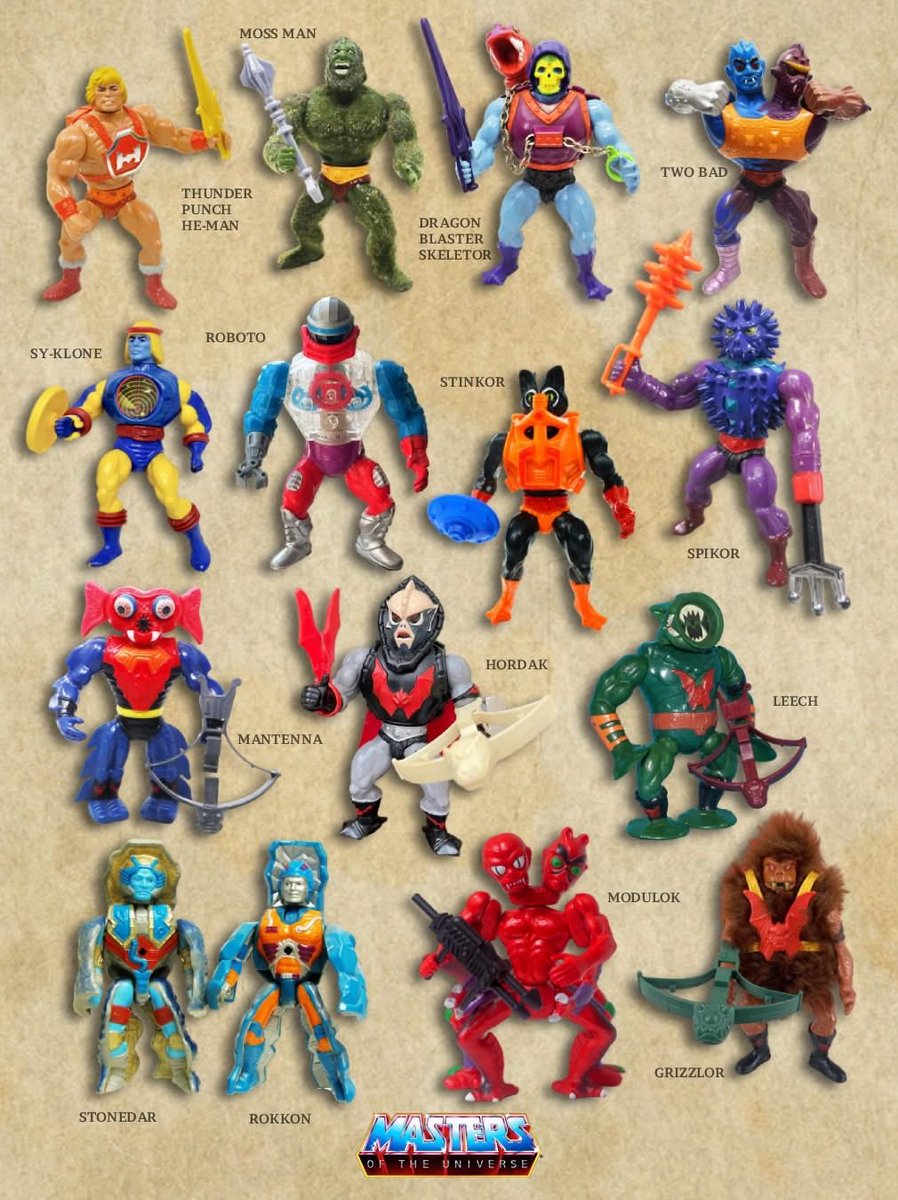 InfinityToyzOKC's tweet photo. 1985 Masters of the Universe Series 4! Who had them all?? #MOTU #80sToys #MastersoftheUniverse https://t.co/SeBfG2a97h