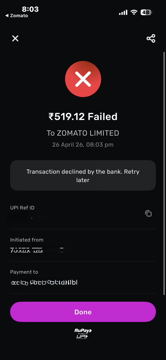 Loon_wolf24's tweet image. App Crashed and payment declined  by bank via @zomato but got it via @swiggy  under 500 order amount 🎉🥂 #thanku #slice💜 for party ☺️