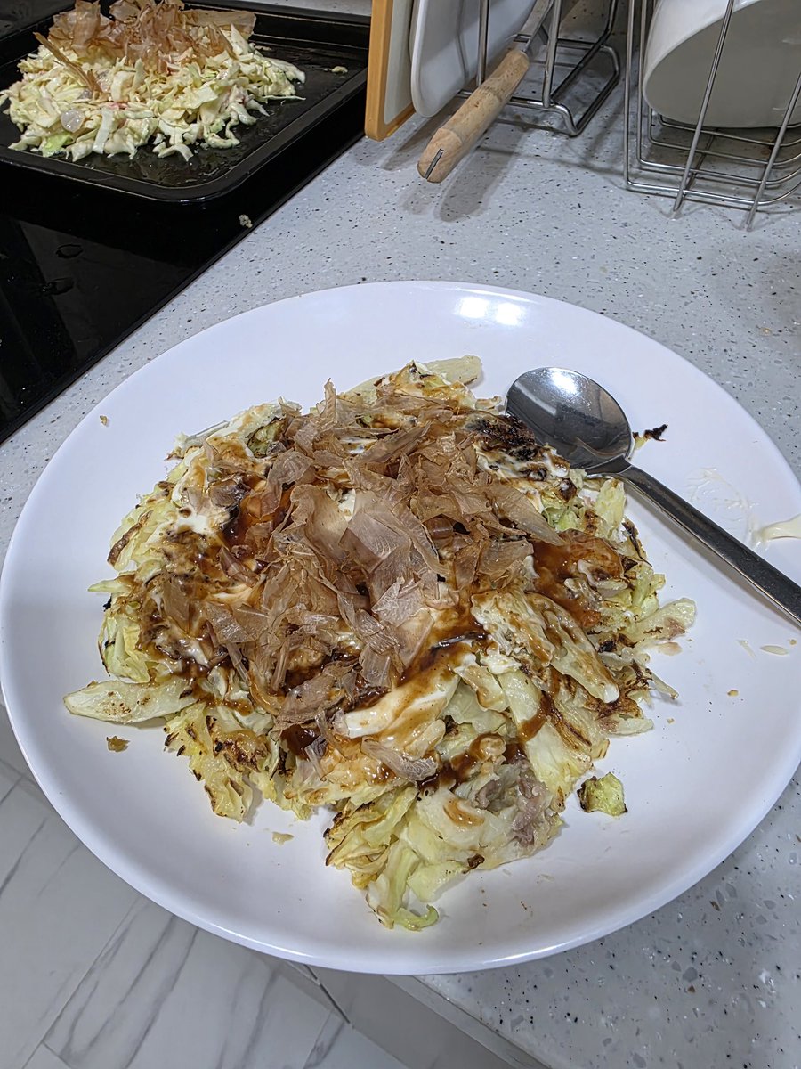 후게츠에서 일했을때를 떠올리며 완성! 꽤 그럴듯함 맛도💕💕 앞으로 집에서 이렇게 해먹음되게따