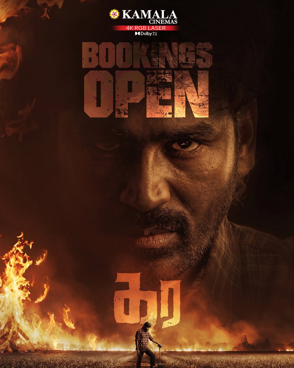 kamala_cinemas's tweet photo. Bookings open now for #Kara at your Kamala RGB Laser Dolby 7.1 Main Screen 🔥

FDFS at 9:00 AM, book now ! 

#KaraFromApril30 
@dhanushkraja @_mamithabaiju @vigneshraja89 @IshariKGanesh @gvprakash @VelsFilmIntl https://t.co/rh6ZuIGMr7