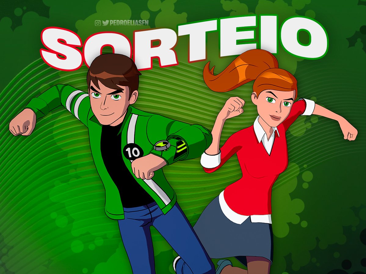 👽 SORTEIO BEN 10 👽

🎁 1x Traje Ben Tennyson ou Gwen Tennyson

🚨Regras:
- Seguir: <a href="/PedroEliasFN/">Pedro Elias ★</a>
- Republicar e Curtir
- Marcar dois amigos

📆 Resultado: 29/04