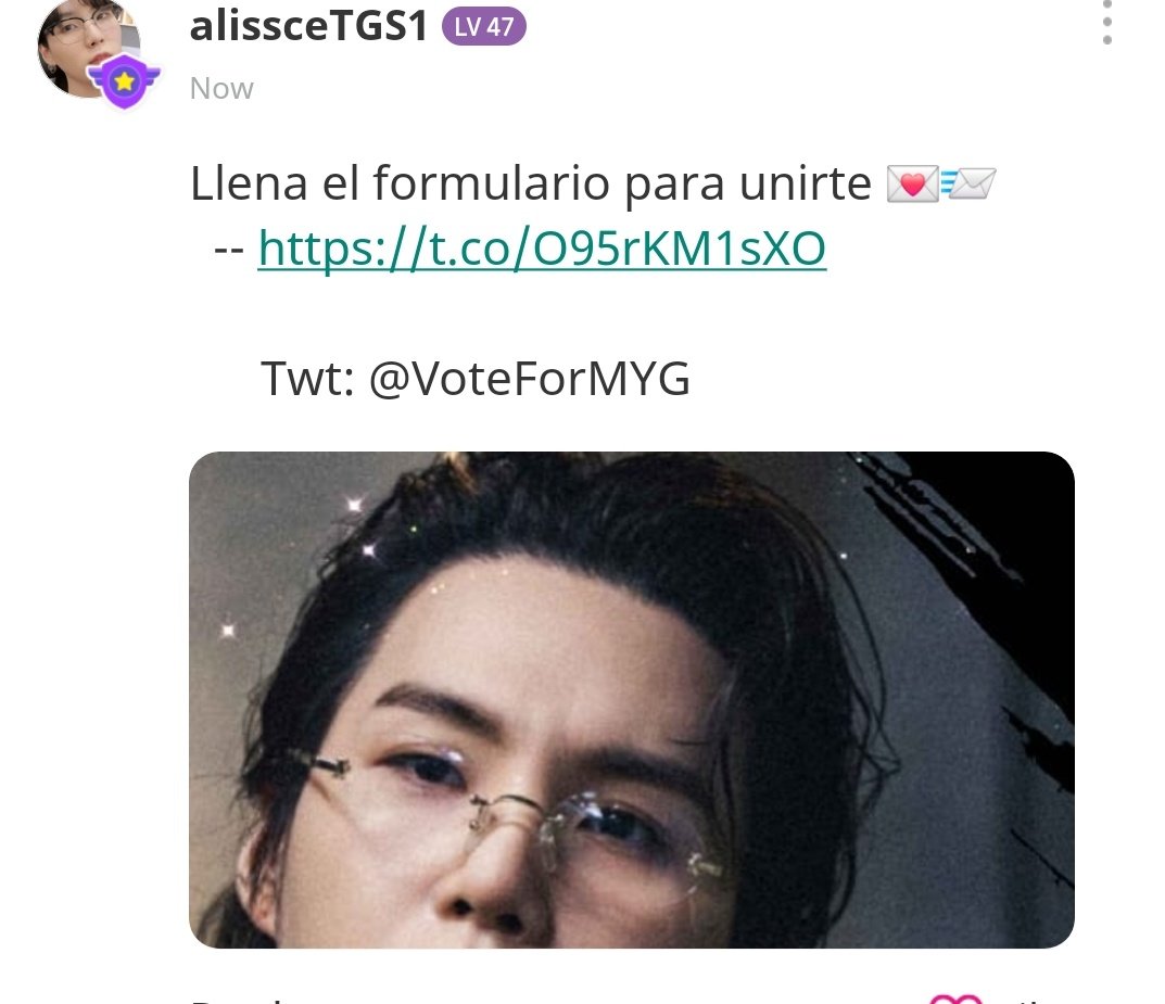 alyscesalas's tweet photo. 𖦹 ࣪˖┊𝗧𝗘𝗔𝗠 𝗚𝗘𝗡𝗜𝗨𝗦 𝗣𝗢𝗦𝗧┊˖ ࣪𖦹 

⏰ [ 00:01 ] — IDOLCHAMP

🌷 Ya está lista nuestra publicación, deja tu like en el post y en los comentarios, y recuerda comentar para recibir 20. 💙 

┈┈┈┈┈┈ ✧ @VoteForMYG ✧
🌷 You can like and comment our post to get 20. 💙 https://t.co/dx2l4zhCfx