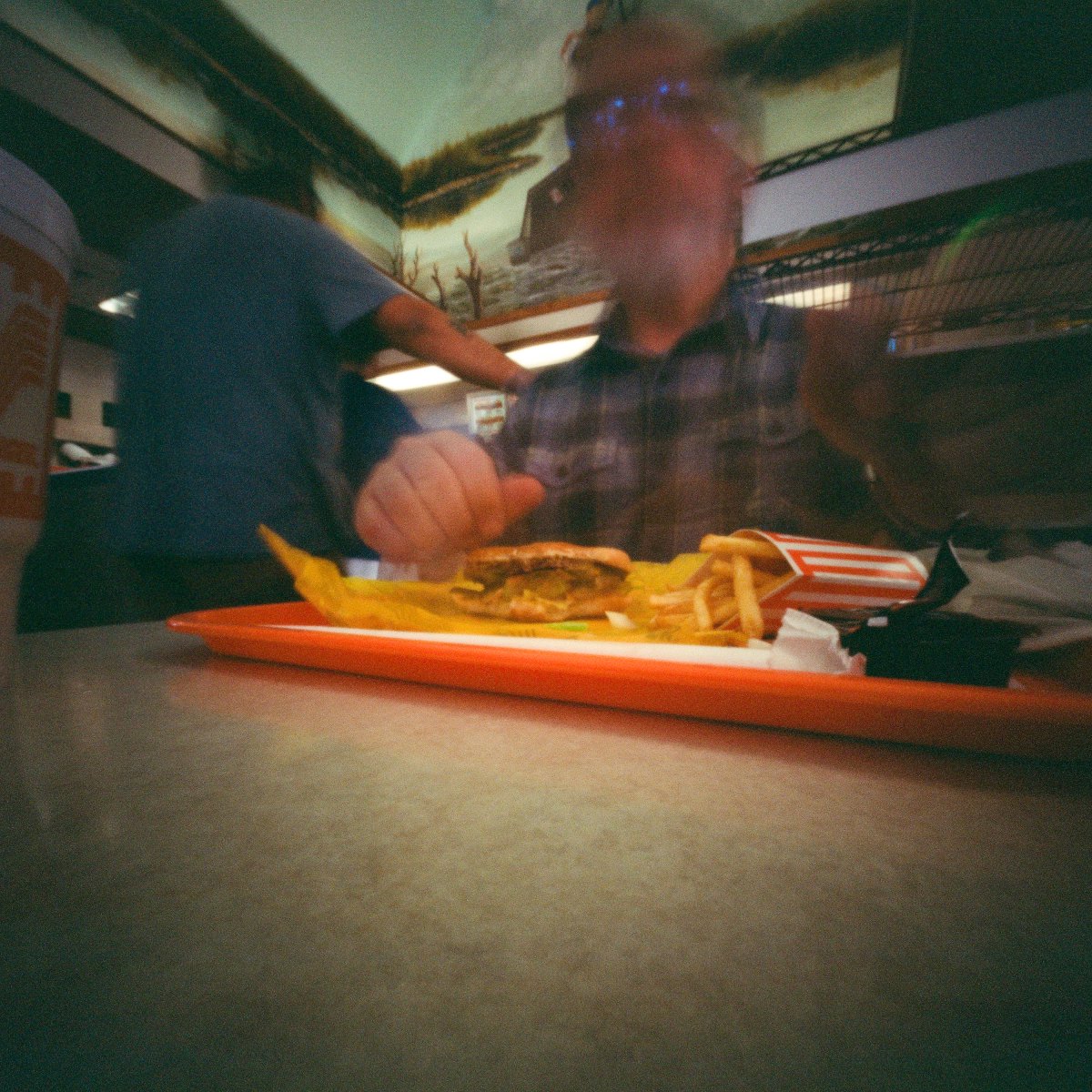 MrHolga's tweet image. Happy Worldwide @PinholeDay, y'all. Here's a few shots from my annual #BlackFriday Pinhole Photo Walk. Lunch at @Whataburger and shopping at @BassProShops. Good times.

#filmphotography #pinholephotography