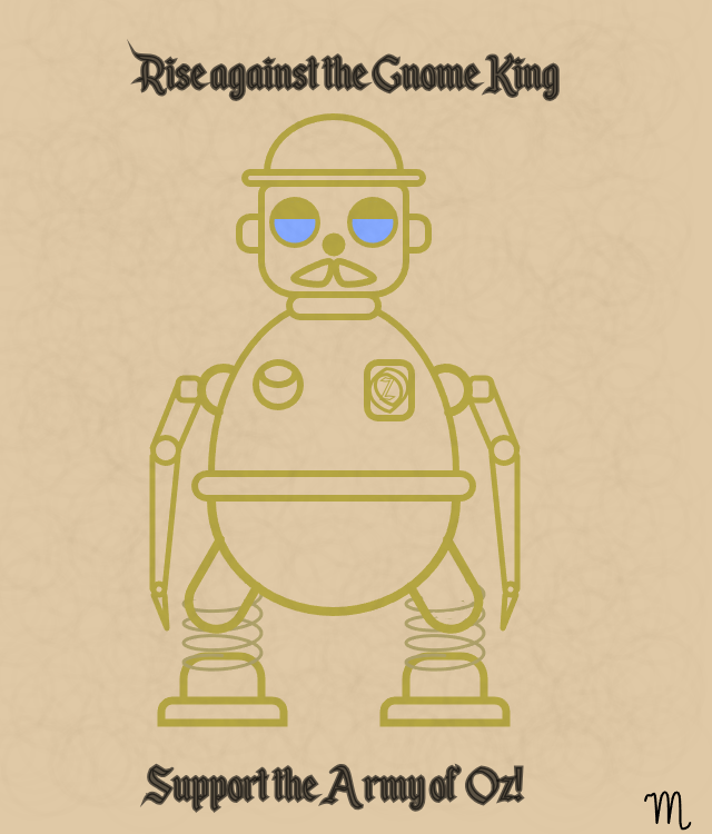 megamitts1's tweet image. Tik-Tok from Return to Oz

An epic sequel from the 1980s. Tik-Tok is the "Army of Oz" - a quiet robot who loves gardening until you "wind him up" and then he becomes a killing machine.

#art #p5js #processing #wizardofoz #fantasy #linedrawing

code: openprocessing.org/sketch/2926307