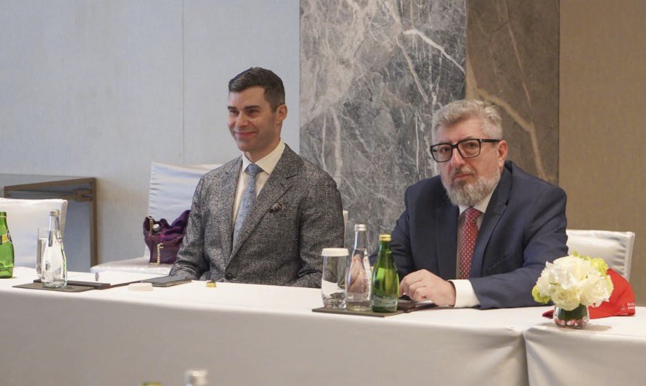 Our #BLOE CEO Paul Haywood and Head of the State Agency of Oil and gas Mr Tatishvili at the signing ceremony, Beijing China