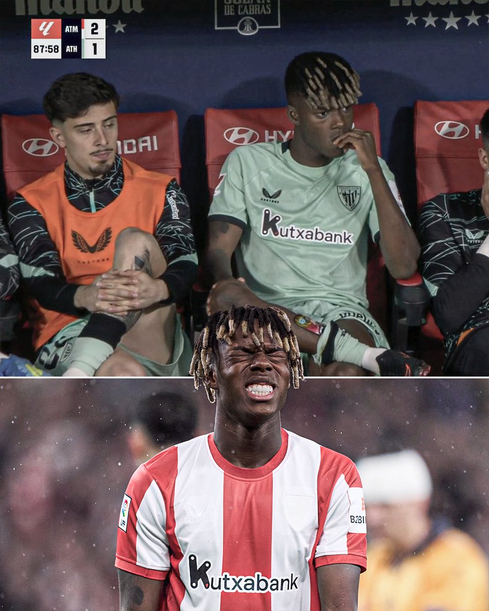Nico Williams hasn’t played a full 90 minutes since Jan. 13, when Athletic Club faced a second-division side, and he’s scored just one goal in his last 18 matches. Before the season, Williams was rejecting approaches from Barcelona to sign him 🤯