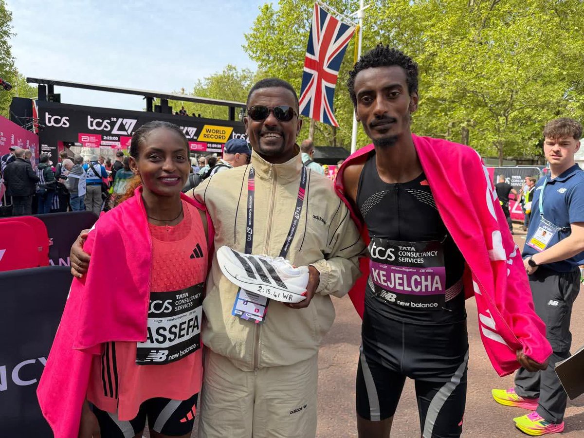 Coach of the Year !
Gemedu Dedefo 🇪🇹

London Marathon 2026
Tigist Assefa  2;15;41 (WR, women-only) 🏆

Yomif Kejelcha 1;59;41 (NR/PB), 2nd