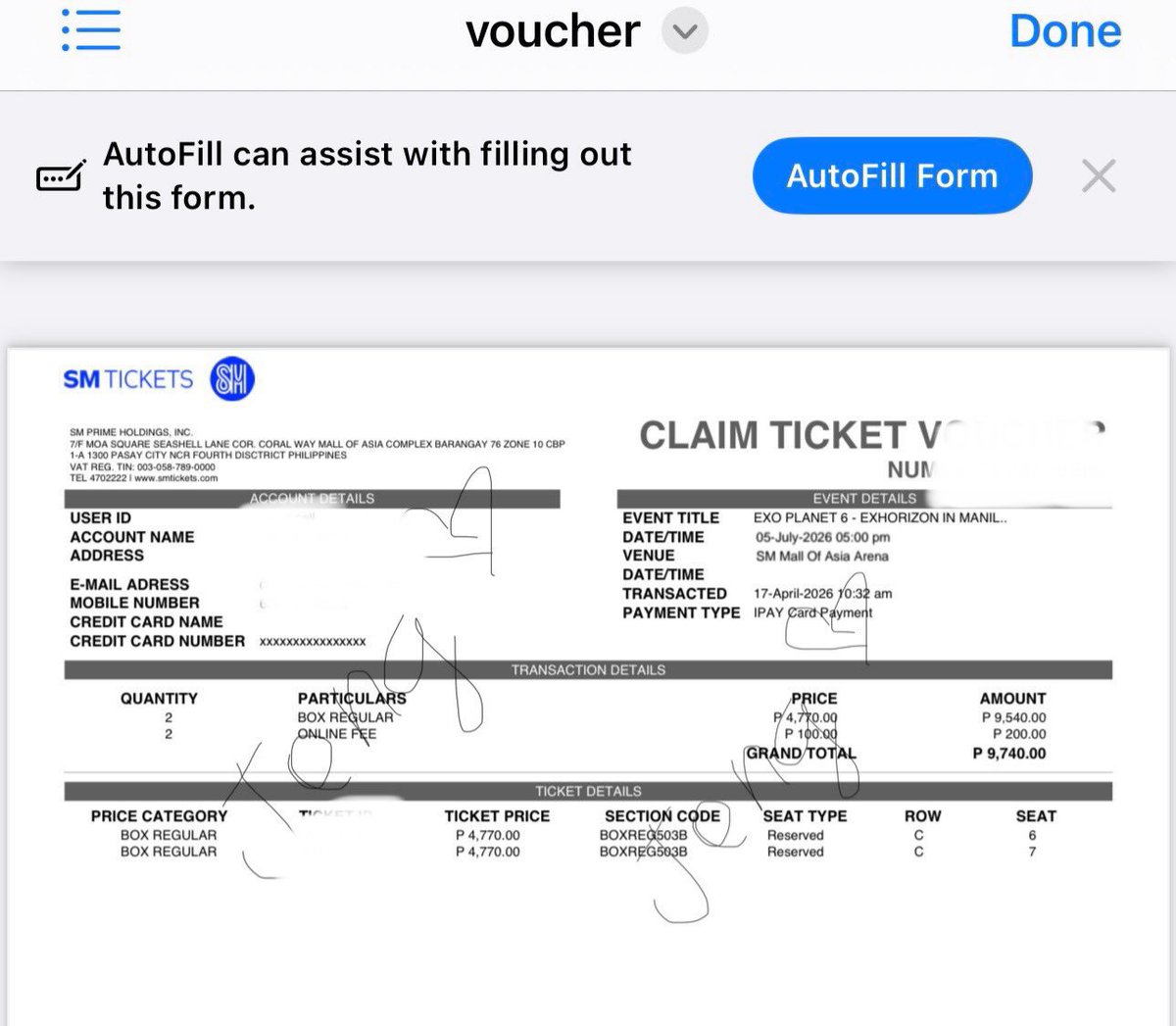 jengjengfinds's tweet image. WTS LFB PH

EXO PLANET #6 – EXhOrizon in MANILA  

(2) Box Regular 503B ROW C 

₱4,900 each

DAY 2

rfs: di nakuha ng nagpasabuy

unclaimed tickets

DM ME TO CLAIM!!

#EXO #엑소 #weareoneEXO #EXOPLANET #EXhOrizon #EXhOrizoninMANILA