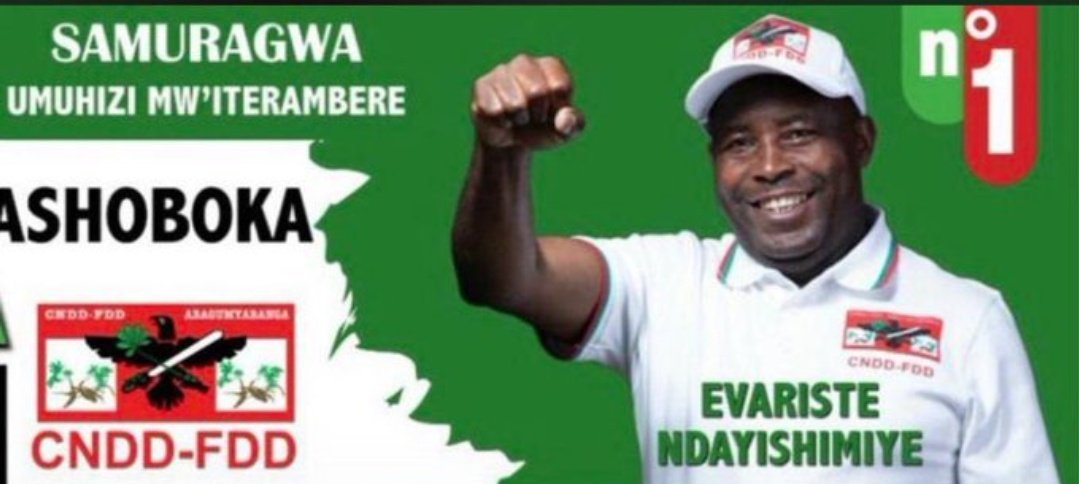 Nagomba kubibutsa ko
'' #Thème ''  itahindutse.
Niyayindi nyene #Turikumwe_Twese_Birashoboka ko dushika mumbona kazoza y'igihugu cifashe 2040 n'igihugu giteye imbere 2060.
Hamwe n'umudereva #Ashiririye <a href="/GeneralNeva/">SE Evariste Ndayishimiye</a>
<a href="/CnddFdd/">CNDD-FDD</a>