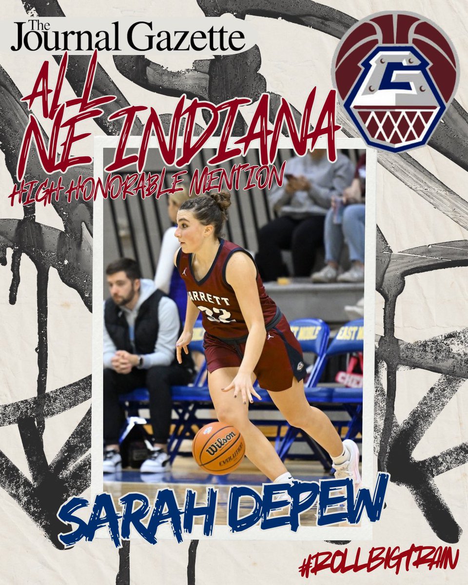 GHSLadyHoops's tweet photo. Congratulations to Sarah DePew for earning All Northeast Indiana High Honorable Mention honors this past season! #TOUGH https://t.co/YbY2zaVOWS