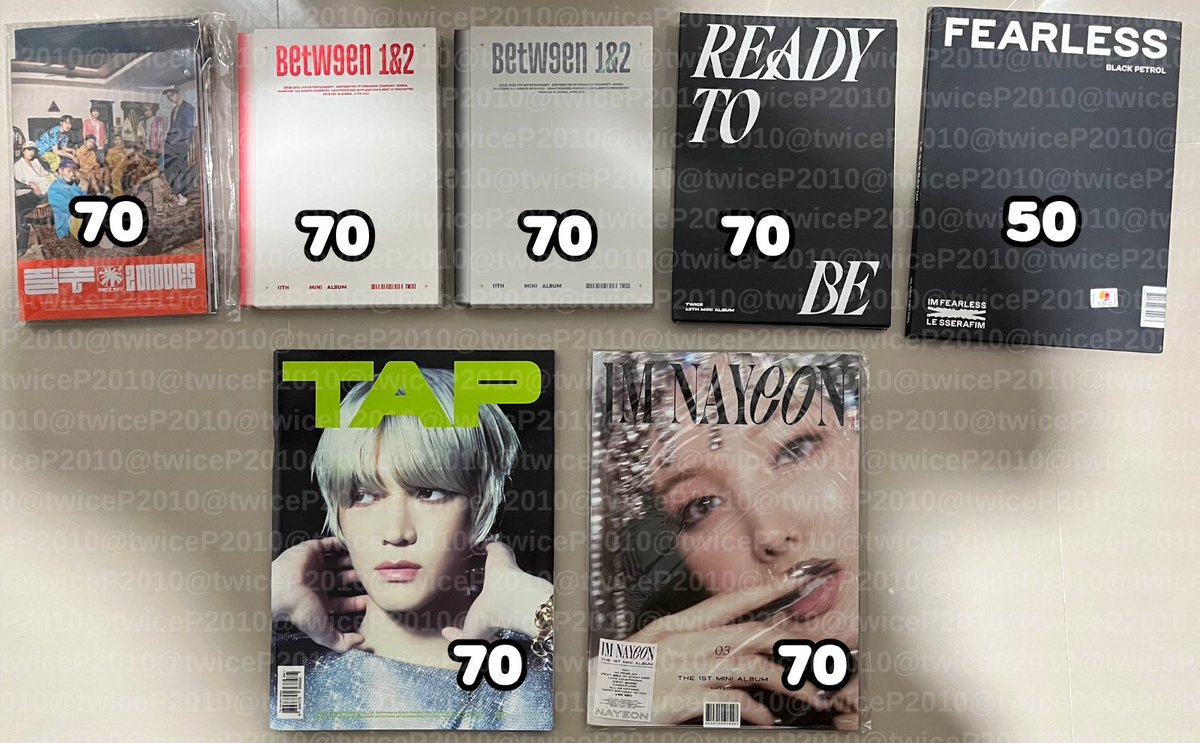 twiceP2010's tweet photo. พร้อมส่ง ◡̈
 ☆ บั้มเปล่า ราคาตามภาพ
📬ค่าส่ง 50.-

สนใจ DM
ซื้อเยอะลดราคาได้ ทักมาดูตำหนิก่อนได้ค่ะ

#ตลาดนัดทไวซ์ #ตลาดนัดtwice #วันซ์สายเปย์ #ตลาดนัดnct #ตลาดนัดnct127 #ตลาดนัดอซท #ตลาดนัดlesserafim #ตลาดนัดLE_SSERAFIM https://t.co/jHK3091ki1