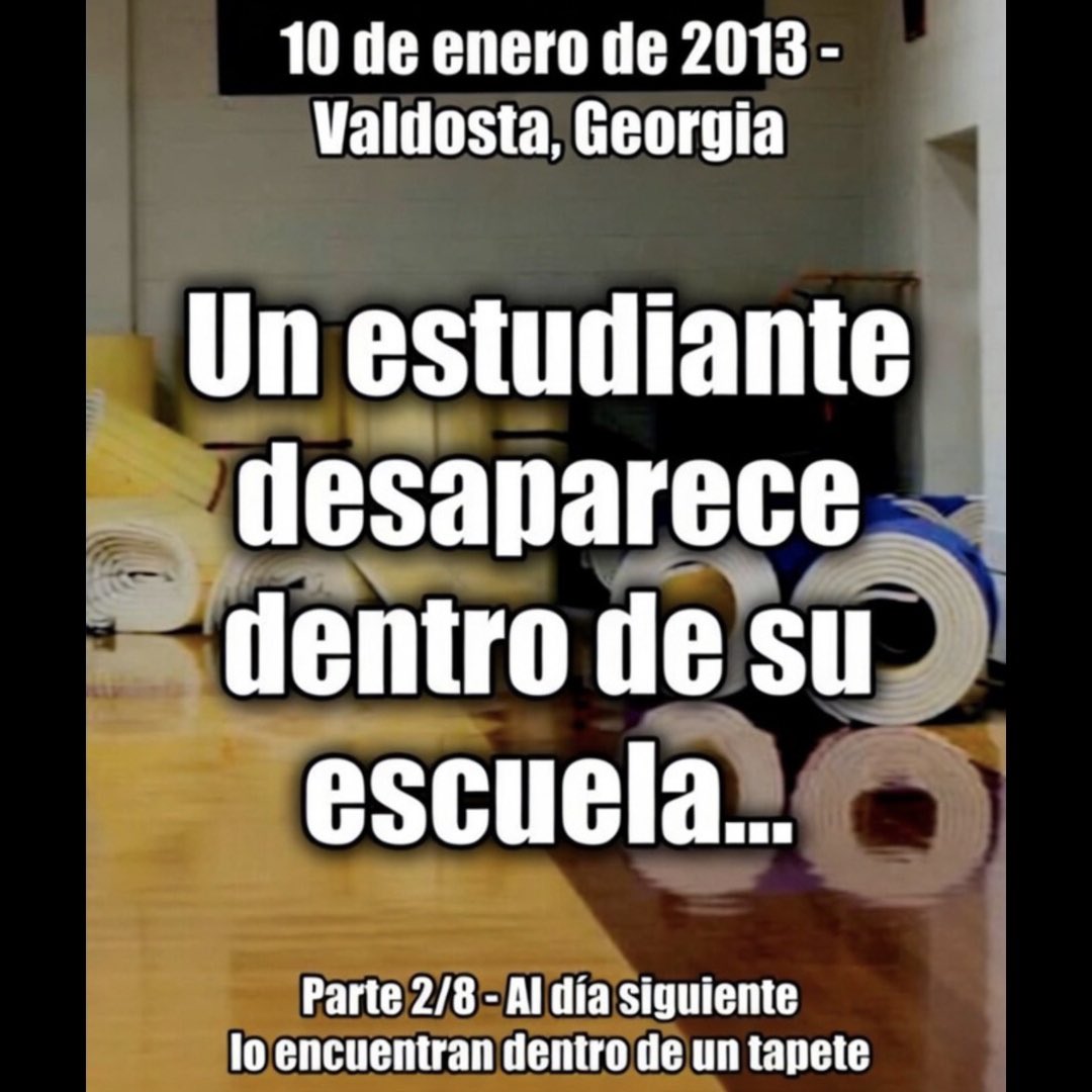 sergiopictr's tweet image. El Estudiante que perdió la vida Dentro de un Tapete: El Caso Más Extraño de EE.UU #HistoriaReal #caso