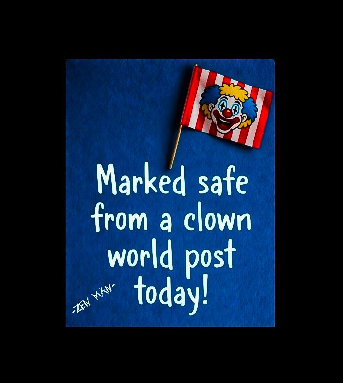 Everyone please mark yourself safe from the TDS Clown World conspiracy posts today that the 3rd assassination attempt on Trump was staged by Trump